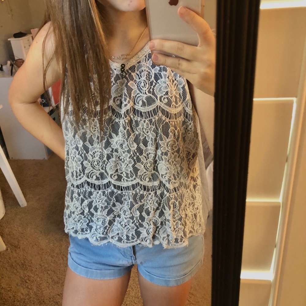 Lace tank top